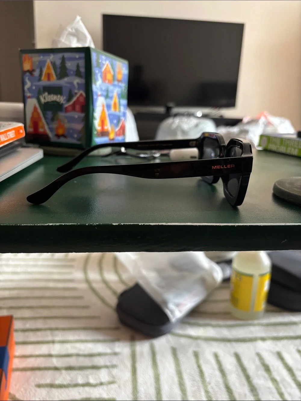 Black Meller Square-Frame Sunglasses